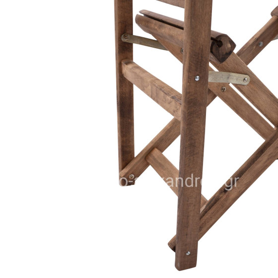 Director's frame Armchair Limnos Walnut impregnated Limnos HM5574.01 57x54x88,5 cm