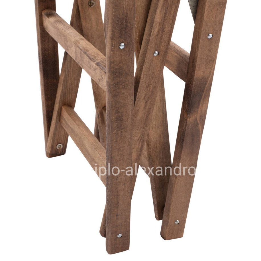 Director's frame Armchair Limnos Walnut impregnated Limnos HM5574.01 57x54x88,5 cm