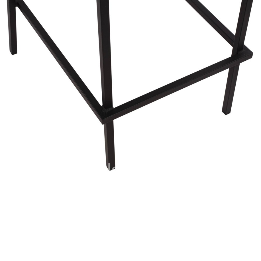 ΣΚΑΜΠΟ ΜΠΑΡ ΜΕΤΑΛΛΙΚΟ OLYMPIAS HM5528.01 ΣΕ ΜΑΥΡΗ ΑΠΟΧΡΩΣΗ 47x58x111 εκ.