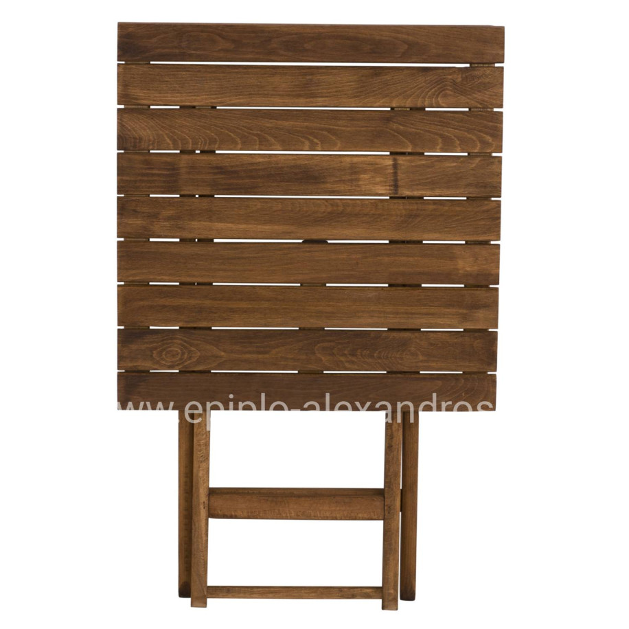 Director's Table LIMNOS 60x60x72 solid oak wood Walnut Color HM5647.01