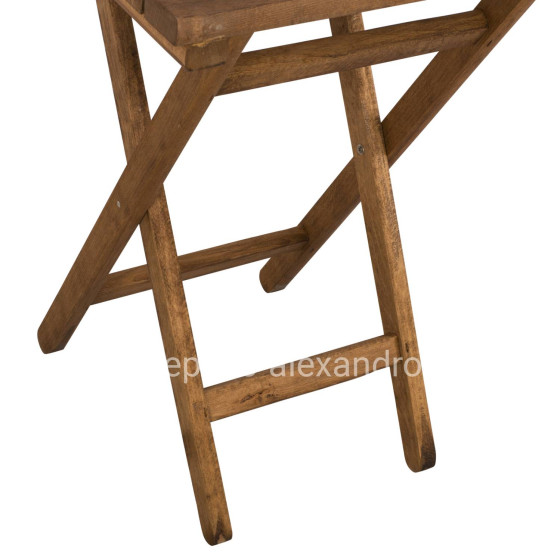 Director's Table LIMNOS 60x60x72 solid oak wood Walnut Color HM5647.01