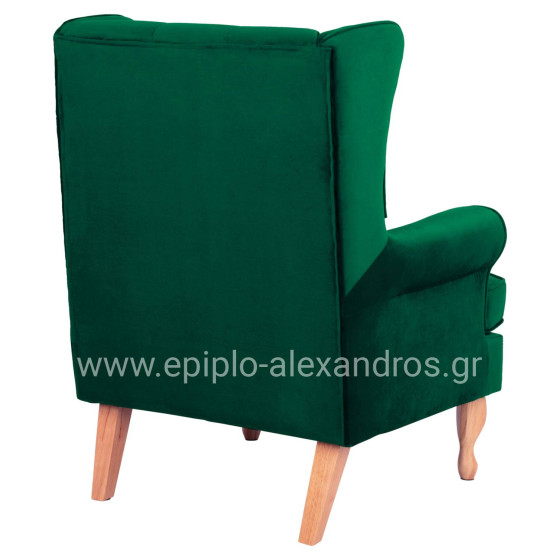 Armchair Cypress green velvet, 81x83x101, HM3073.13