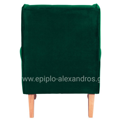 Armchair Cypress green velvet, 81x83x101, HM3073.13