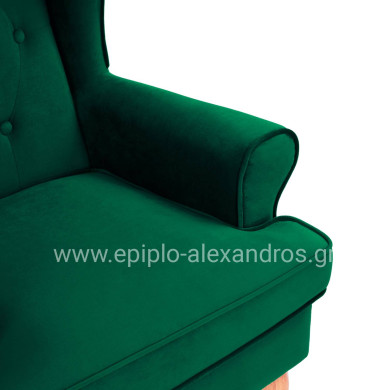 Armchair Cypress green velvet, 81x83x101, HM3073.13