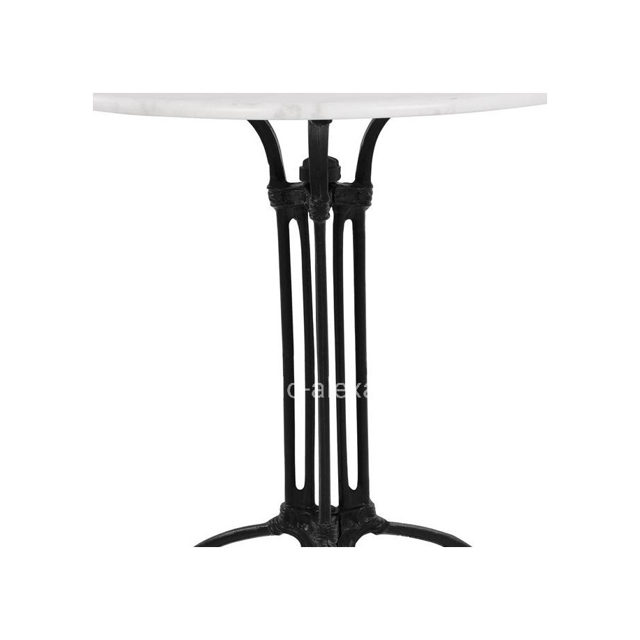 Table with 3 legs Base from cast iron with Marble '70x74cm
