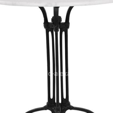 Table with 3 legs Base from cast iron with Marble '70x74cm