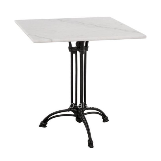 ΤΡΑΠΕΖΙ CERAPHIN ΜΕ 3ΝΥΧΗ ΒΑΣΗ ΑΠΟ ΜΑΝΤΕΜΙ HM5611 ΜΕ ΜΑΡΜΑΡΟ 70Χ70Χ72,5Υ εκ.