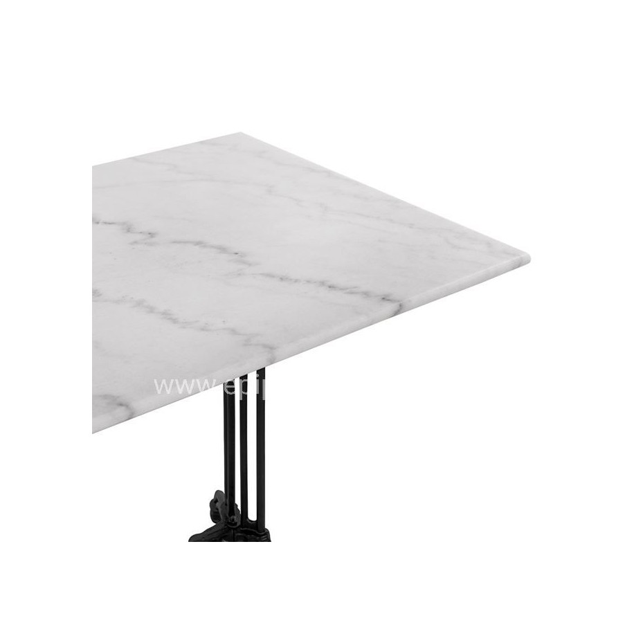 Table with 2 legs Base from cast iron HM5612 with marble 110x70