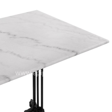 Table with 2 legs Base from cast iron HM5612 with marble 110x70