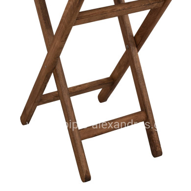 Director's Table Limnos Φ60cm Solid Wood Impregnation Walnut HM5653.01