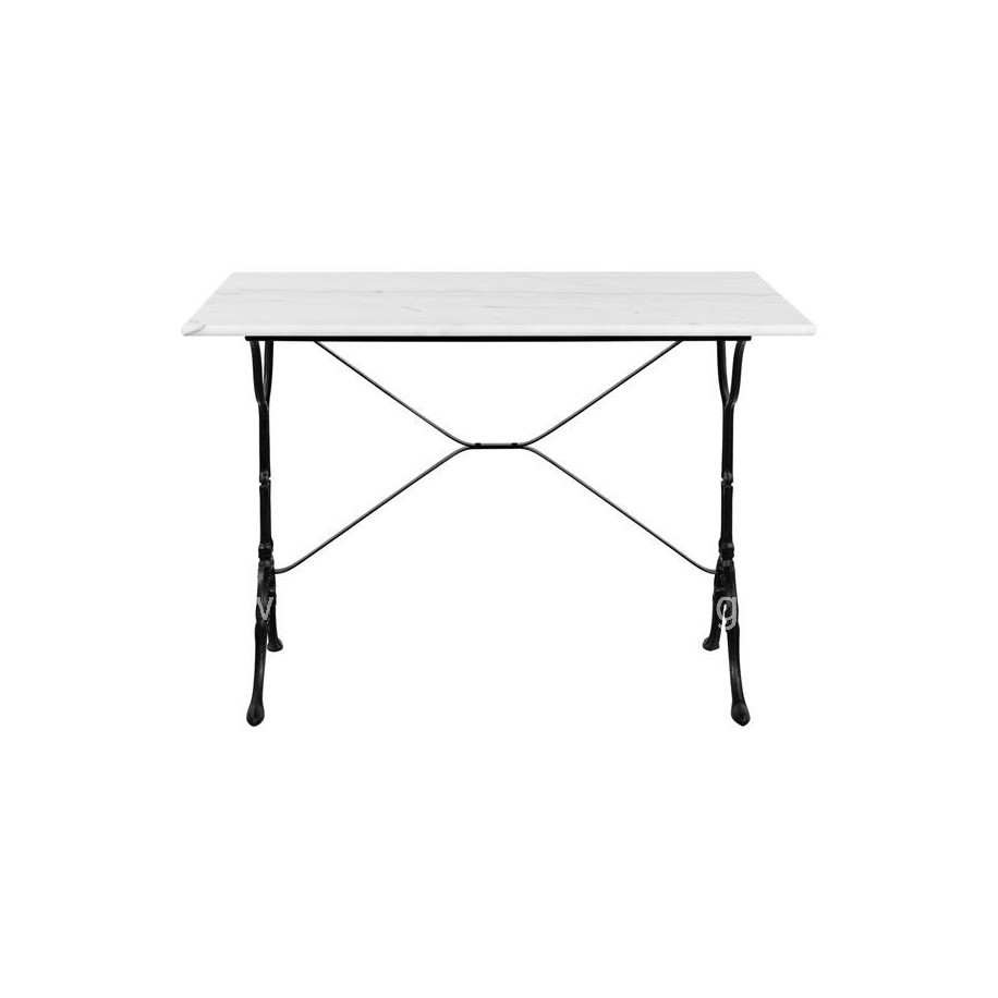 Table with Base from cast iron HM464 with marble 100x60x72