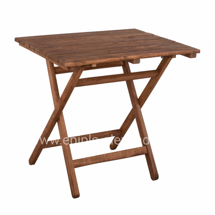 Director's Table Limnos 60x80 Solid Wood Impregnation Walnut HM5651.01