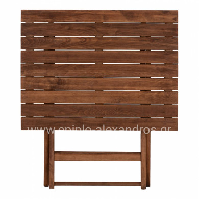 Director's Table Limnos 60x80 Solid Wood Impregnation Walnut HM5651.01