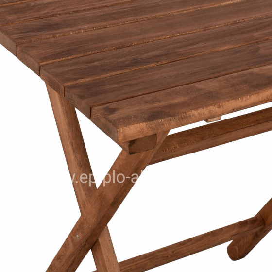 Director's Table Limnos 60x80 Solid Wood Impregnation Walnut HM5651.01