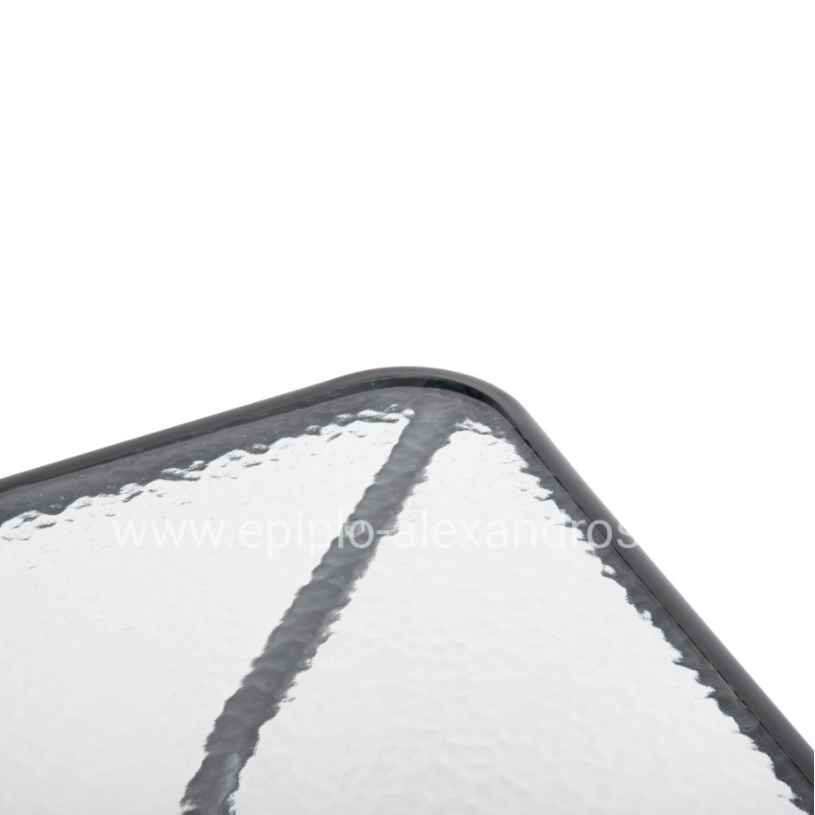 Set 3 pieces With Table Figo 70x70x72 & Armchairs Laura Grey Color HM10469