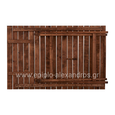 Director's Table Limnos Solid Wood Impregnation Walnut HM5649.01 120x80x75cm