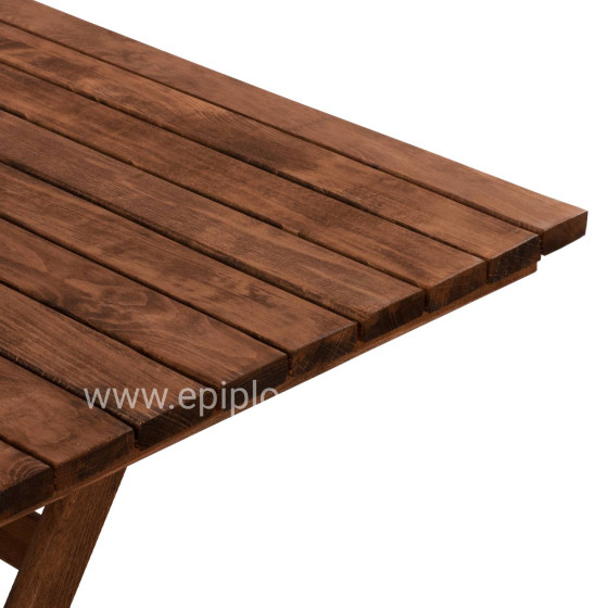 Director's Table Limnos Solid Wood Impregnation Walnut HM5649.01 120x80x75cm