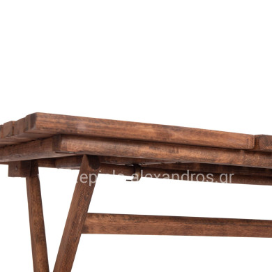 Director's Table Limnos Solid Wood Impregnation Walnut HM5649.01 120x80x75cm