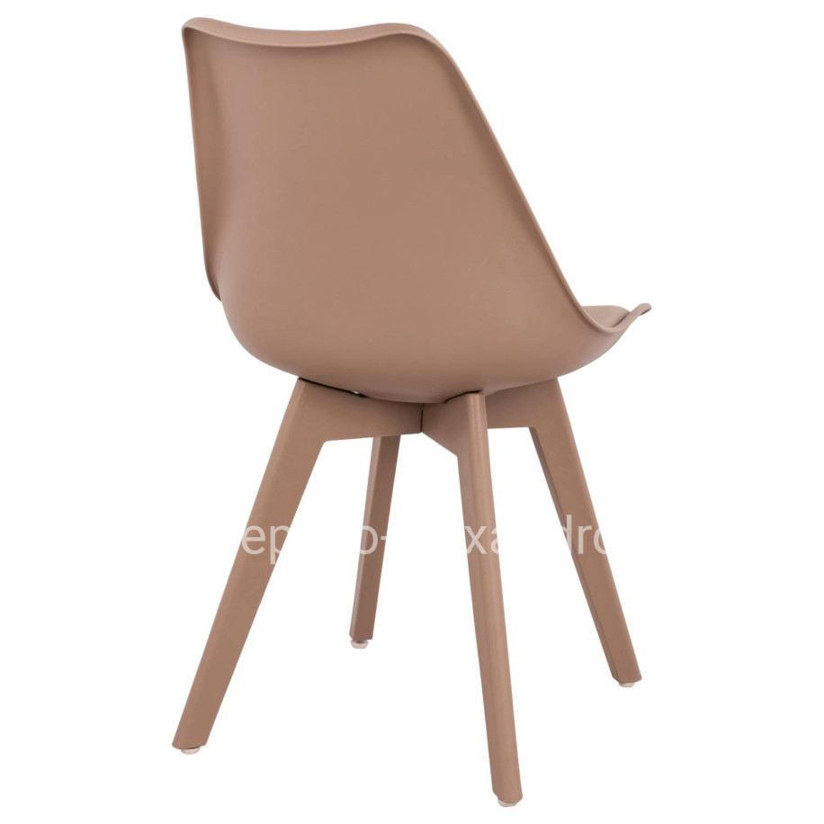 Dining Chair Vegas HM0033.45 with polypropylene legs and PP seat Cappuccino 49x55.5x84H cm.