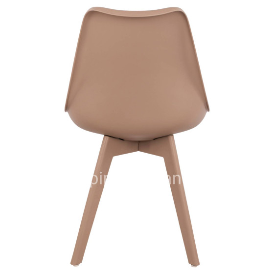 Dining Chair Vegas HM0033.45 with polypropylene legs and PP seat Cappuccino 49x55.5x84H cm.