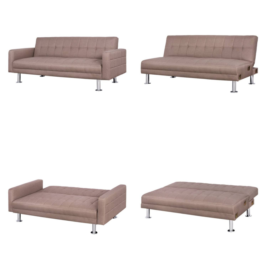 Mutli Corner Sofa Beige Sofa Bed Holden HM3147.02 Recersible 265x151x78cm