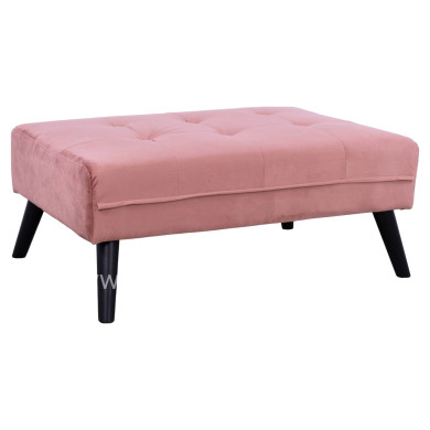 CORNER SOFA BED VELVET DUSTY PINK WITH FOOTREST 211X158X83Y cm.HM3151.02