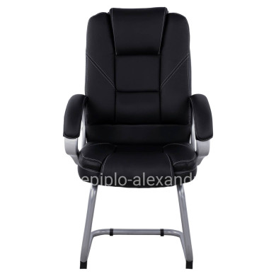 Visitor's chair with Black PU HM1144.01 63x67x112 cm