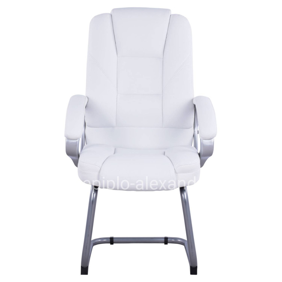 Visitor's chair with white PU Sora HM1144.02 63x67x112 cm