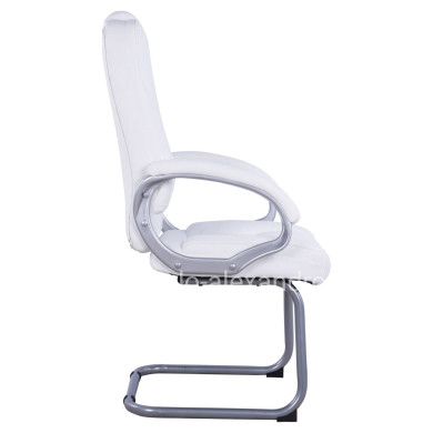 Visitor's chair with white PU Sora HM1144.02 63x67x112 cm