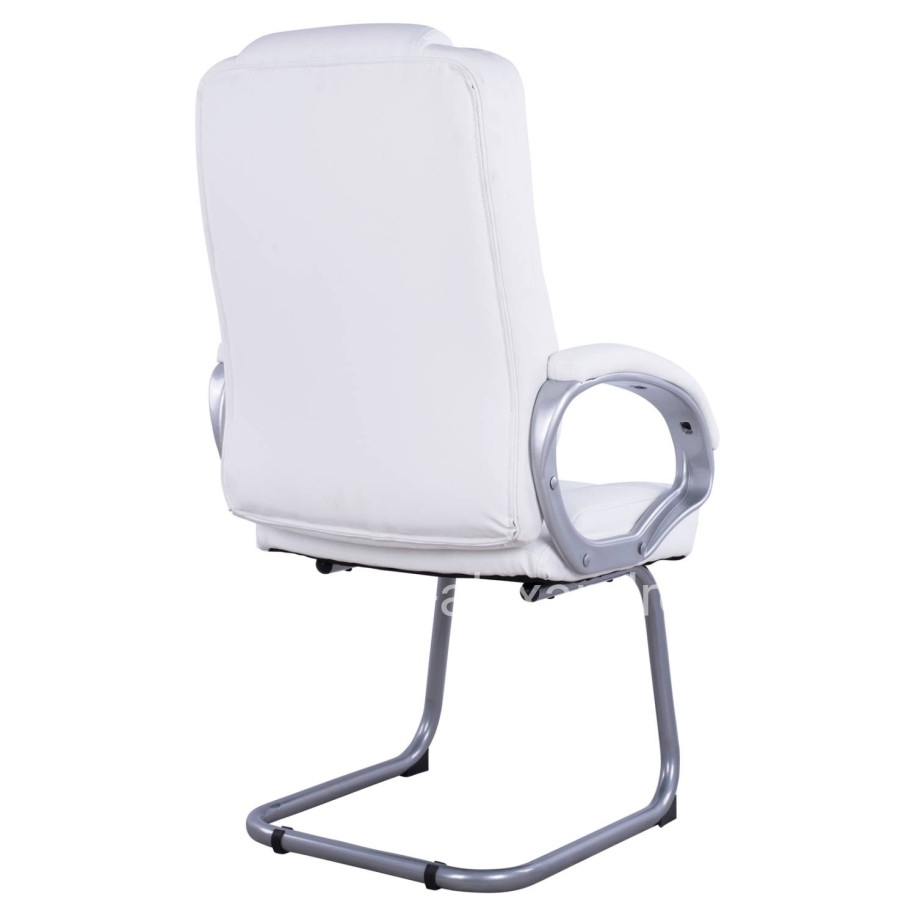Visitor's chair with white PU Sora HM1144.02 63x67x112 cm