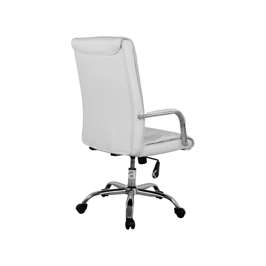 Office Chair Director's White with chromed base Jacob HM1044.12 57x75,5x100 cm