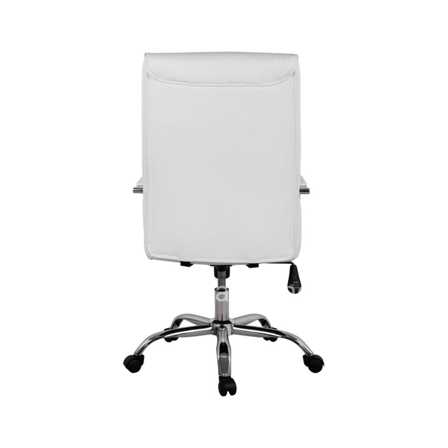 Office Chair Director's White with chromed base Jacob HM1044.12 57x75,5x100 cm