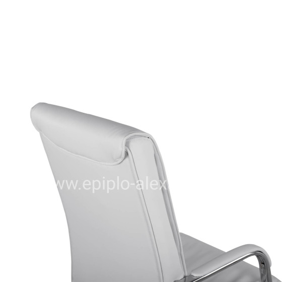 Office Chair Director's White with chromed base Jacob HM1044.12 57x75,5x100 cm