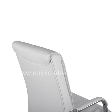 Office Chair Director's White with chromed base Jacob HM1044.12 57x75,5x100 cm