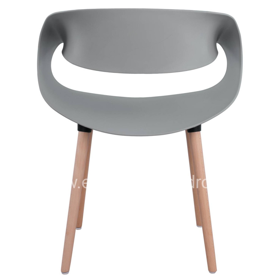 Polypropylene Armchair Maggie HM8600.10 Grey color 59x53x80 cm