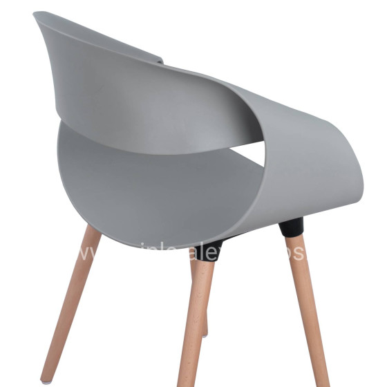 ΠΟΛΥΘΡΟΝΑ ΠΟΛΥΠΡΟΠΥΛΕΝΙΟΥ MAGGIE HM8600.10 ΣΕ ΓΚΡΙ ΧΡΩΜΑ 59x53x80Υ εκ.