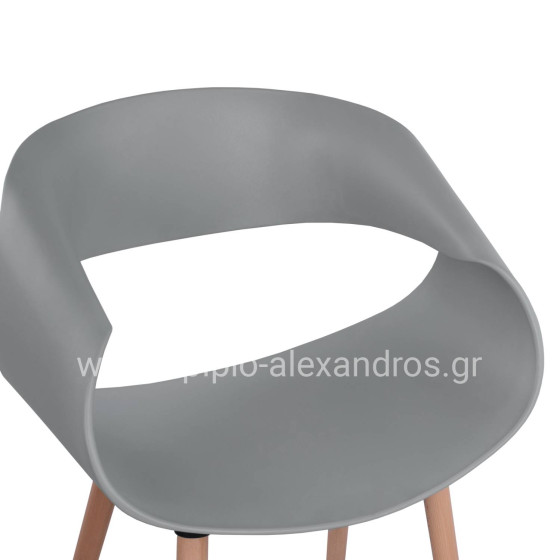 ΠΟΛΥΘΡΟΝΑ ΠΟΛΥΠΡΟΠΥΛΕΝΙΟΥ MAGGIE HM8600.10 ΣΕ ΓΚΡΙ ΧΡΩΜΑ 59x53x80Υ εκ.