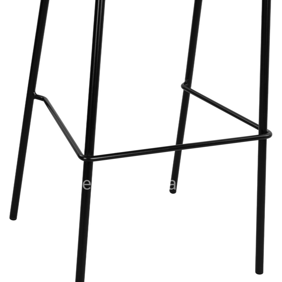 Stool with metallic frame and fabric in grey color 47x50x106cm HM8579.10