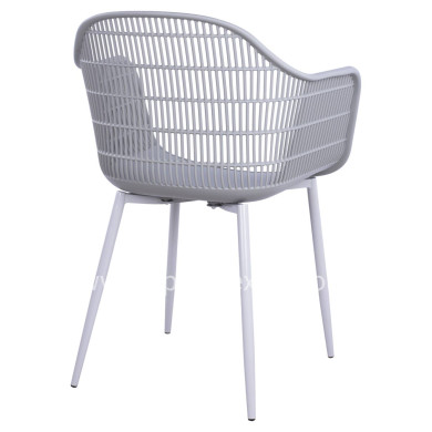Armchair Hadi Polypropylene Grey 61x57x85cm HM8511.10