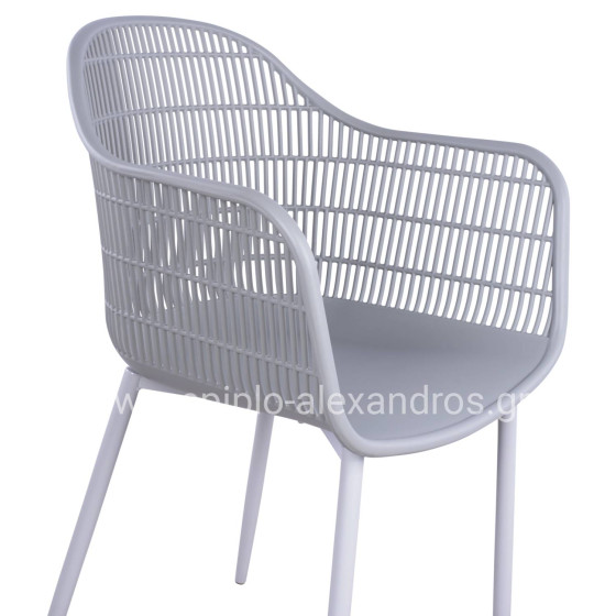 ΠΟΛΥΘΡΟΝΑ HADI ΠΟΛΥΠΡΟΠΥΛΕΝΙΟΥ ΓΚΡΙ 61x57x85Υ εκ. HM8511.10