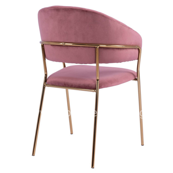 Armchair Theodore HM8520.02 Velvet Rotten Apple with metallic frame 55x50x82 cm