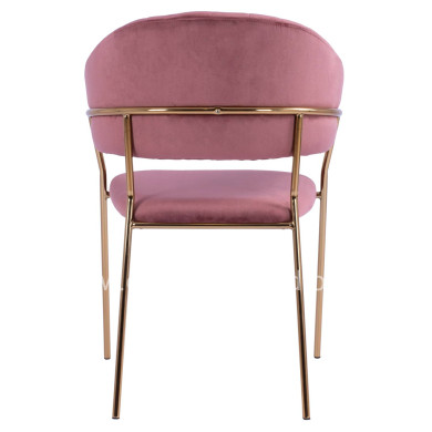 Armchair Theodore HM8520.02 Velvet Rotten Apple with metallic frame 55x50x82 cm