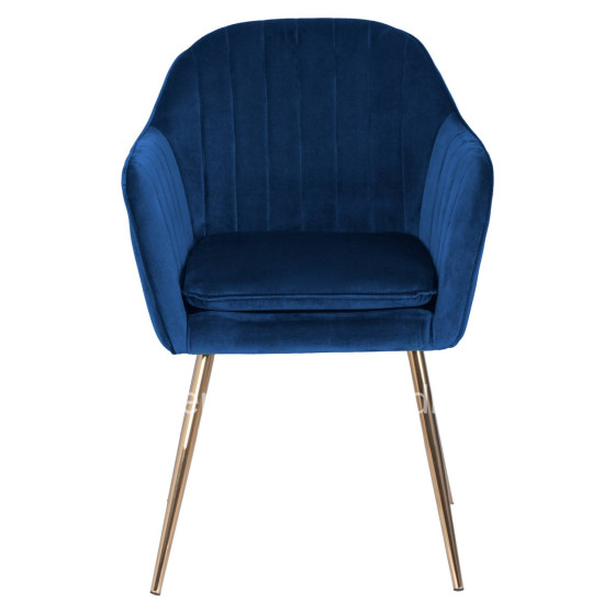 ΠΟΛΥΘΡΟΝΑΚΙ SAWYER ΒΕΛΟΥΔΟ ΜΠΛΕ ΜΕ ΧΡΥΣΑ ΠΟΔΙΑ HM8523.08 55Χ60Χ83Υ εκ.