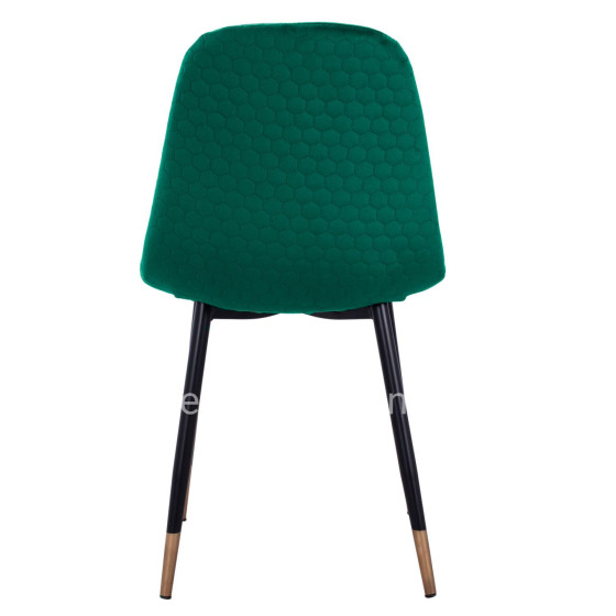 Chair Lucille HM8552.03 from Velvet Cyppress Green color with metallic frame 45x56x81cm