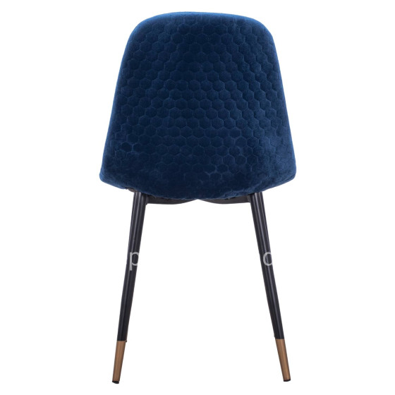 ΚΑΡΕΚΛΑ LUCILLE HM8552.08 ΑΠΟ ΒΕΛΟΥΔΟ ΜΠΛΕ ΜΕ ΜΕΤΑΛΛΙΚΟ ΣΚΕΛΕΤΟ 45X56X81Υ εκ.