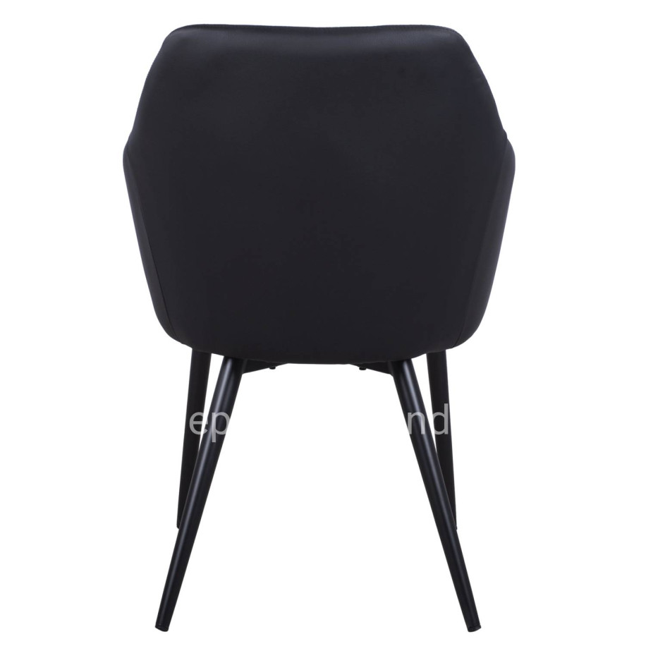 Armchair Charles HM8522.01 with fabric Dark Grey PU Black 57x63x83 cm