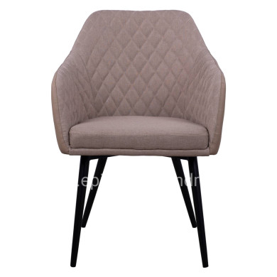 Armchair Charles HM8522.07 with fabric Beige & PU Beige 57x63x83 cm