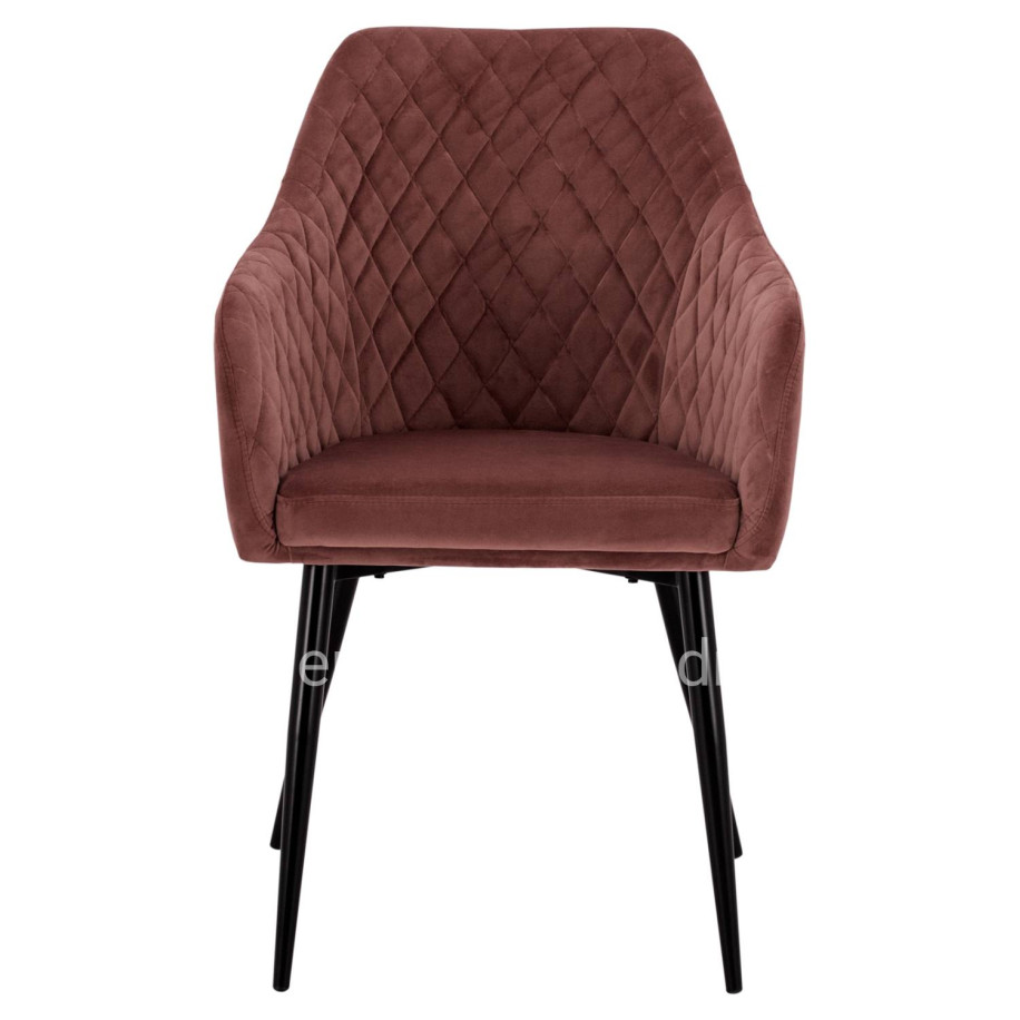 ARMCHAIR CHARLES FB98522.02 WITH VELVET DUSTY PINK 52x60x89Y cm.