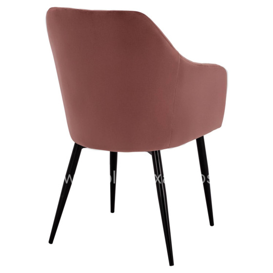 ΠΟΛΥΘΡΟΝΑΚΙ CHARLES HM8522.02 ΜΕ ΒΕΛΟΥΔΟ ΣΑΠΙΟ ΜΗΛΟ 52x60x89Υ εκ.