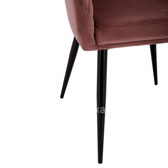 ΠΟΛΥΘΡΟΝΑΚΙ CHARLES HM8522.02 ΜΕ ΒΕΛΟΥΔΟ ΣΑΠΙΟ ΜΗΛΟ 52x60x89Υ εκ.